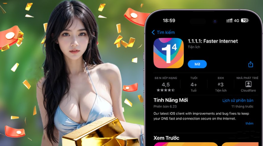 Hình ảnh quảng cáo của cambet hiển thị nền tảng và các lợi ích
